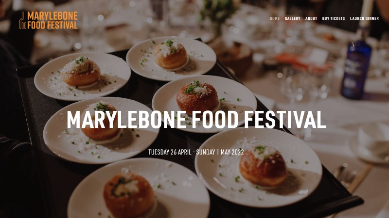 2022年不能错过的英国夏季美食节：Marylebone Food Festival